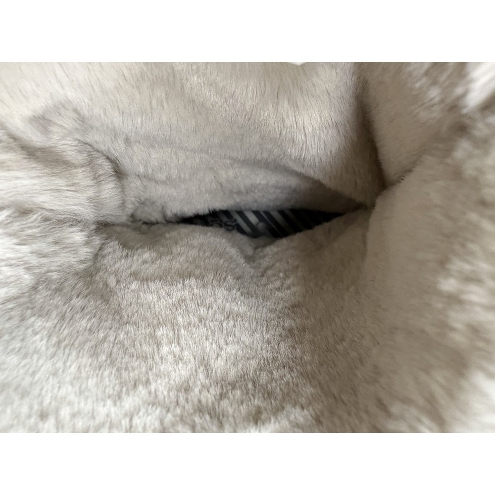 Taos Cozy Chic Soft Faux Fur Size Women's 9.5 Dark Gray Suede Slouchy Boots - Picture 14 of 14